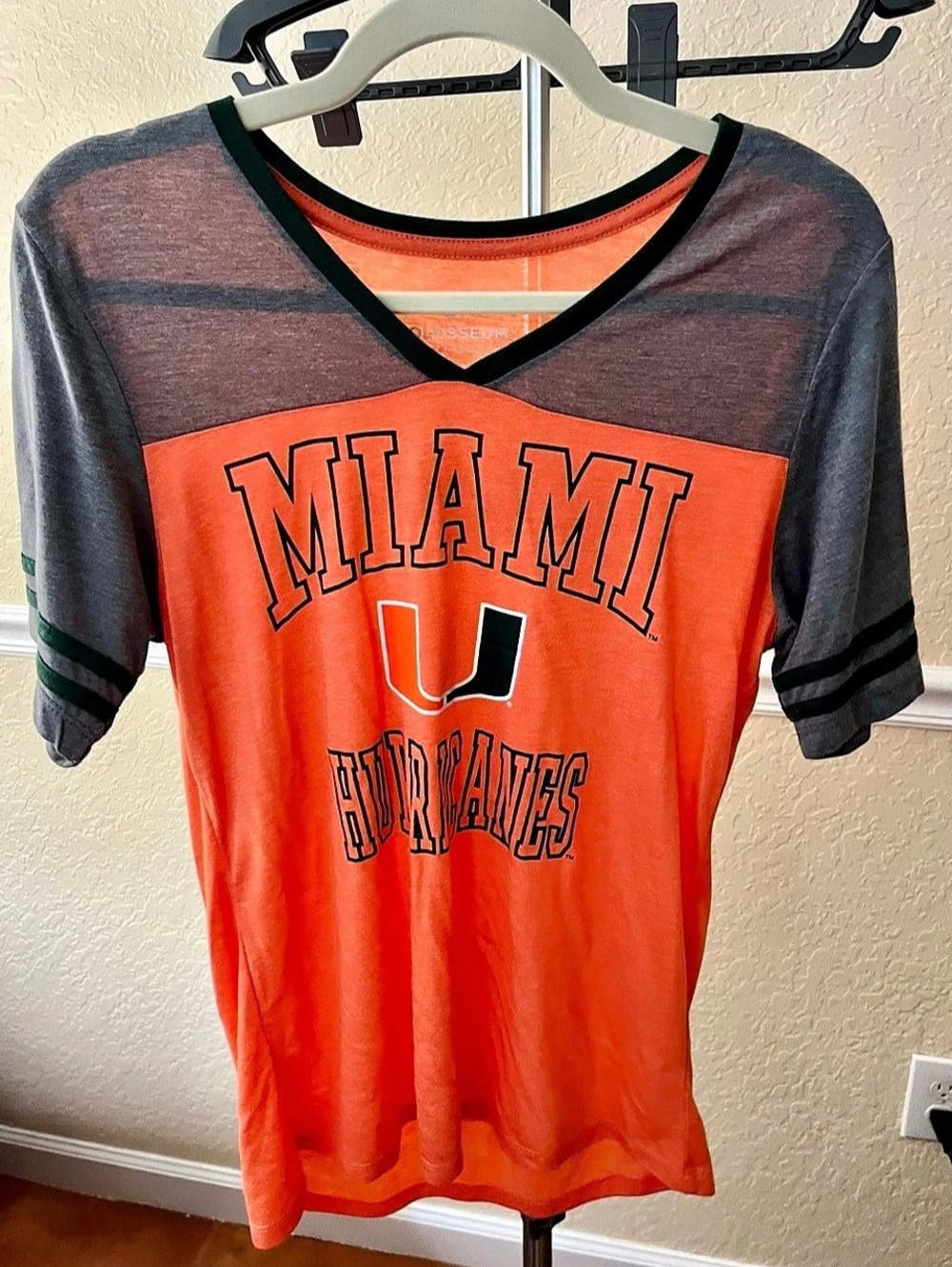 Colosseum Miami Hurricanes Orange/Gray Top